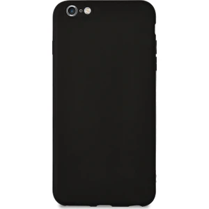 Caseart Apple iPhone 6s Plus Kılıf Kamera Korumalı Premier Silikon Kapak - Siyah