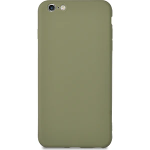 Caseart Apple iPhone 6 Plus Kılıf Kamera Korumalı Premier Silikon Kapak - Su Yeşili
