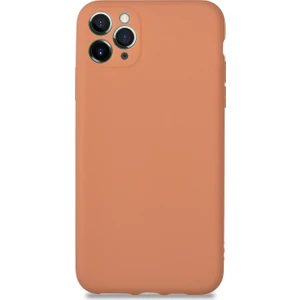 Caseart Apple iPhone 11 Promax Kılıf Kamera Korumalı Premier Silikon Kapak - Pudra