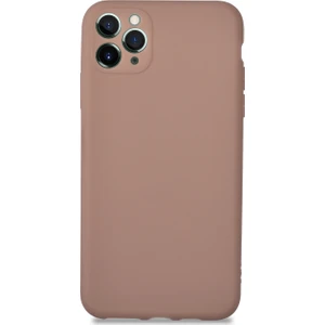 Caseart Apple iPhone 11 Promax Kılıf Kamera Korumalı Premier Silikon Kapak - Kahverengi