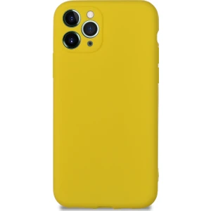 Caseart Apple iPhone 11 Pro Kılıf Kamera Korumalı Premier Silikon Kapak - Sarı