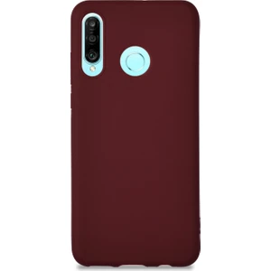 Caseart Huawei P30 Lite Kılıf Kamera Korumalı Premier Silikon Kapak - Mürdüm
