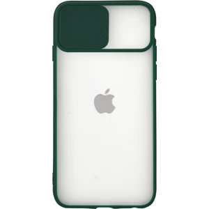 Caseart Apple iPhone Se 2020 Kapak Sürgülü Kamera Korumalı Silikon Kılıf - Yeşil