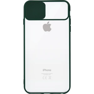 Caseart Apple iPhone 7 Plus Kapak Sürgülü Kamera Korumalı Silikon Kılıf - Yeşil