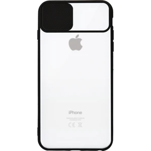 Caseart Apple iPhone 6 Plus Kapak Sürgülü Kamera Korumalı Silikon Kılıf - Siyah