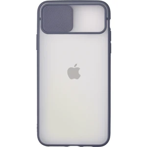 Caseart Apple iPhone 11 Pro Max Kapak Sürgülü Kamera Korumalı Silikon Kılıf - Mavi
