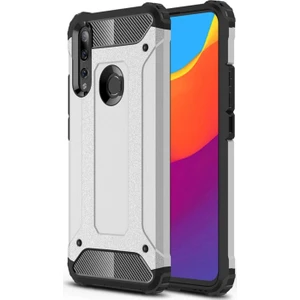 Caseart Huawei Y9 Prime 2019 Kapak Çift Katmanlı Zırh Tank Kılıf - Gri