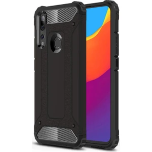 Caseart Huawei Y9 Prime 2019 Kapak Çift Katmanlı Zırh Tank Kılıf - Siyah