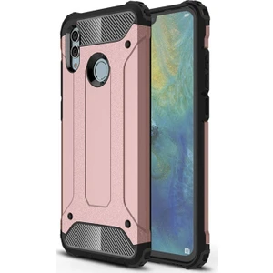 Caseart Huawei P Smart 2019 Kapak Çift Katmanlı Zırh Tank Kılıf - Rose Gold