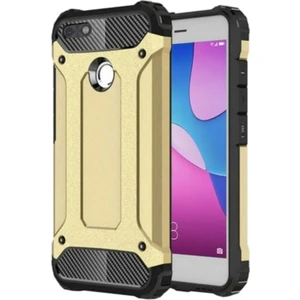 Caseart Huawei P9 Lite Mini Kapak Çift Katmanlı Zırh Tank Kılıf - Gold