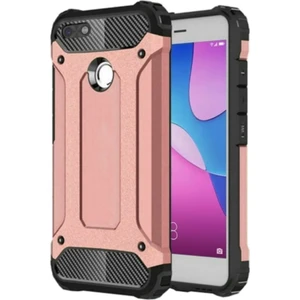 Caseart Huawei P9 Lite Mini Kapak Çift Katmanlı Zırh Tank Kılıf - Rose Gold