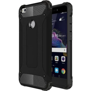 Caseart Huawei P9 Lite 2017 Kapak Çift Katmanlı Zırh Tank Kılıf - Siyah