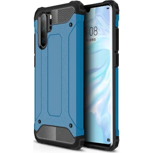Caseart Huawei P30 Pro Kapak Çift Katmanlı Zırh Tank Kılıf - Mavi