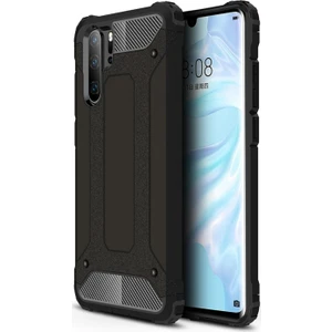 Caseart Huawei P30 Pro Kapak Çift Katmanlı Zırh Tank Kılıf - Siyah