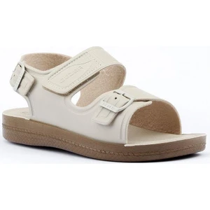 6189 Erkek Hac/Umre Sandalet Krem