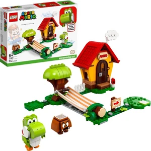 Super Mario# 71367 Mario#nun Evi ve Yoshi Ek Macera Seti Yapım Seti Yaratıcı Çocuklar için Koleksiyonluk Oyuncak(Yurt Dışından)