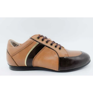 Kahverengi Rugan Deri Sneaker Ayakkabı 01991