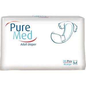 Pure Med  Belbantlı Yetişkin Hasta Bezi 30 Adet Xlarge