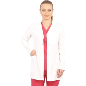 Emel Tekstil Doktor Erkek Yaka Terikoton Uzun Kol Önlük