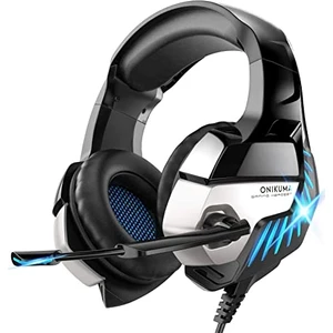 Profesyonel Oyuncu Kulaklığı Telefon Uyumlu Kulaküstü Gaming Kulaklık Siyah Renkli LED Pc/ps4/xbox Uyumlu