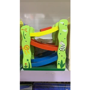 Wooden Toys Eğitici 3lü Ahşap Kaykay Araba Yolu