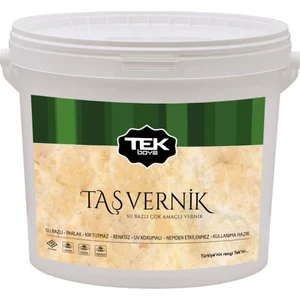Tek Boya Tek Su Bazlı Vernik Çok Amaçlı Taş Verniği Renksiz 2.5 Lt