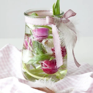 1750 ml Cam Kavanoz Lale Serisi