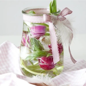 1750 ml Cam Kavanoz Lale Serisi 4 Adet