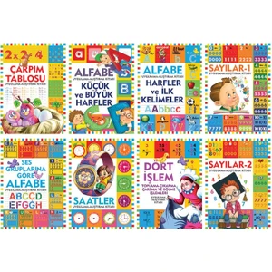 Halk Kitabevi Eğlenceli Alıştırmalarım Seti - 8 Kitap