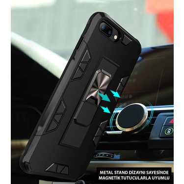 KZY Apple iPhone 12 Mini Kapak Standlı Mıknatıslı Tank Kılıf Fiyatı