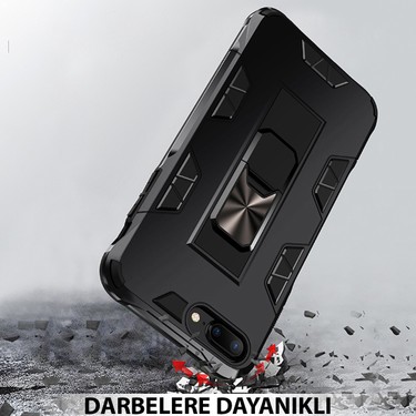 KZY Apple iPhone 12 Mini Kapak Standlı Mıknatıslı Tank Kılıf Fiyatı