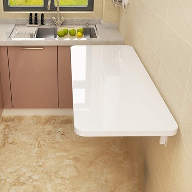 Kydonia Home 45x75 Cm Parlak Sut Beyaz Mdf Lam Oval Koseli Fiyati