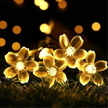 Mediatech Çiçek Motifli Güneş Enerjili Led Solar Bahçe