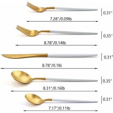 Hidden Botanics Beyaz Gold 36 Parca Catal Kasik Bicak Seti Fiyati