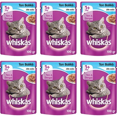 Whiskas Adult Ton Balikli Yas Kedi Mamasi 100 Gr X 6 Adet Fiyati