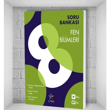 5 Yildiz Yayinlari 8 Sinif Fen Bilimleri Soru Bankasi Kitabi
