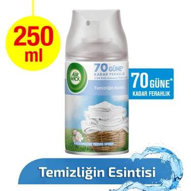 Air Wick 250ml Freshmatic Yedek Sprey Temizliğin Esintisi 70 Gün Süren