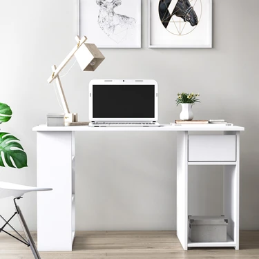 Ruum Store Arma Üç Bölmeli Çekmeceli Çalışma Masası Opak