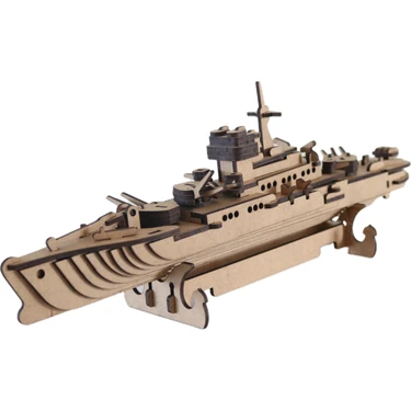 3D Sergi 3D Ahşap Puzzle Savaş Gemisi 123