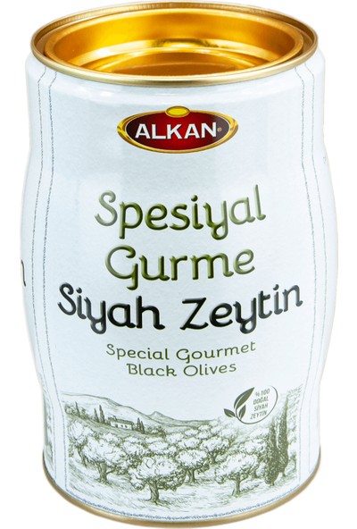 Alkan Gemlik Spesiyal Gurme Siyah Zeytin 1 kg