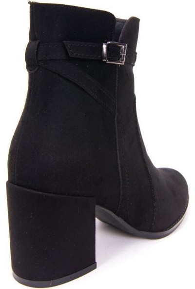 Caprito 305-209004 Siyah Klasik Topuklu Kadın Bot