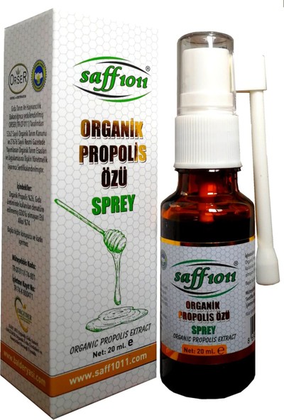 SAFF1011 Organik Propolis Özü Sprey 20 ml