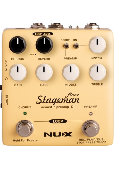 Nux Nap-5 Stageman Akustik Enstruman Preamp &amp; Dı Box