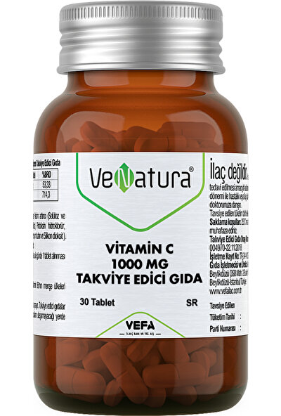 Vefa Venatura Vitamin C 1000 Mg 30 Tablet