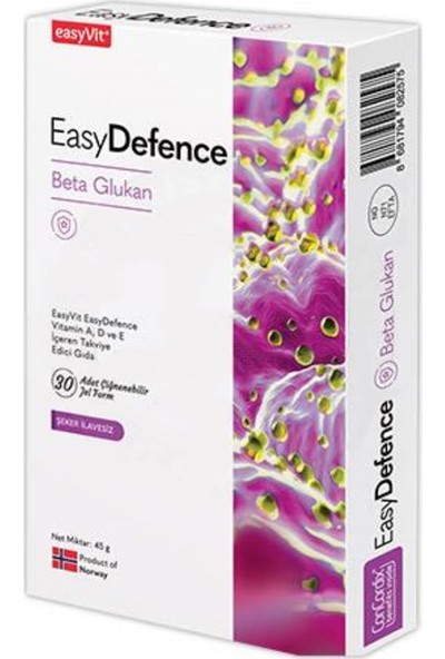 Easyvit Easydefence Beta Glukan 30 Tablet