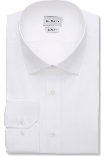 Emnana Beyaz Slim Fit Gömlek
