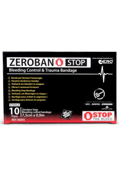 Zerosportsmed Zeroban Stop/ Kanama Dur. Bandaj. 7,5cm x 0,9m