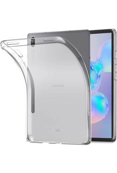 Tekno Grup Samsung Galaxy Tab S7 Plus (T970) Kılıf Korumalı Lüx Silikon Kılıf Şeffaf