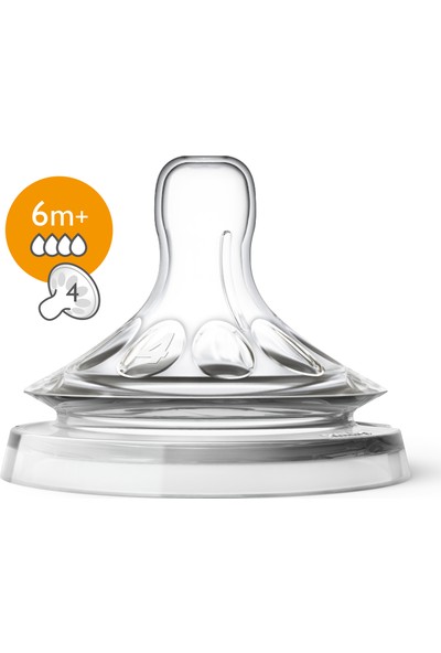 Philips Avent Natural Biberon Emziği 6 ay+ 2'li 4 numara SCF044/27
