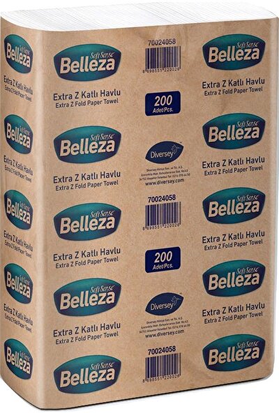 Belleza Extra Z Katlama Kağıt Havlu 20,5X21,5 cm 200'LÜ 12 Paket